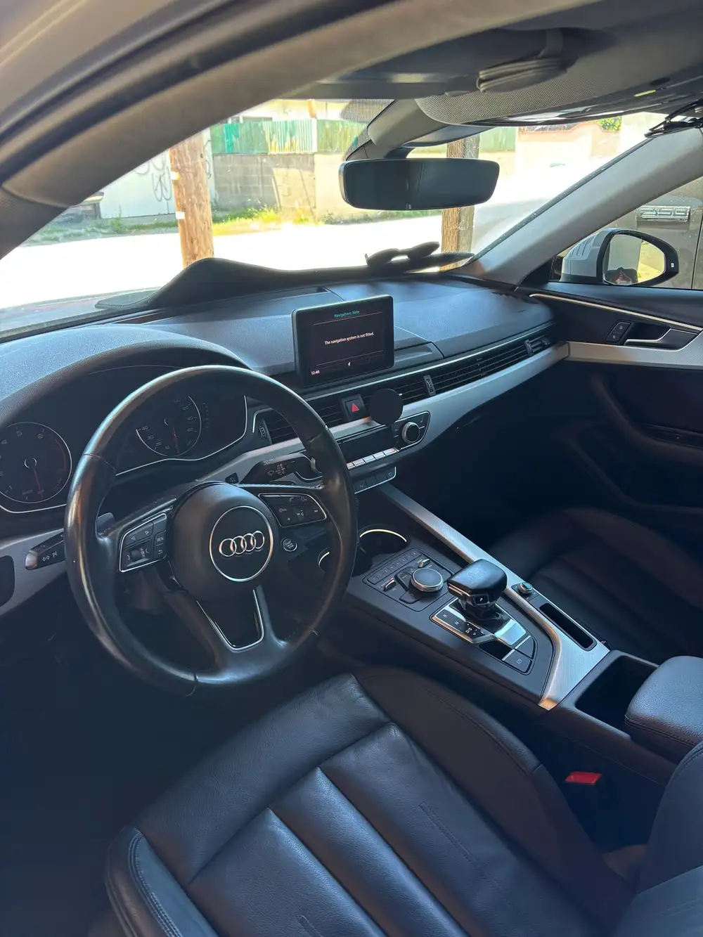 Audi dashboard and seats after an interior detail
